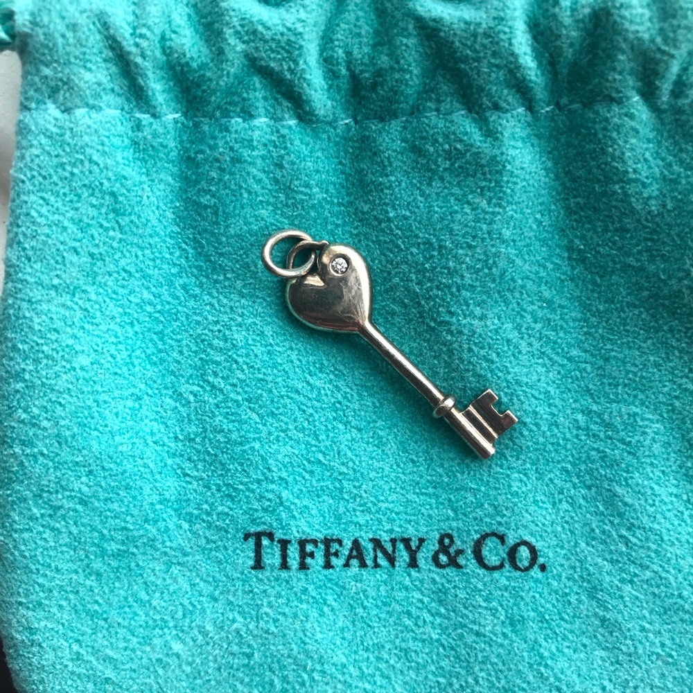 Tiffany & Co heart key pendant